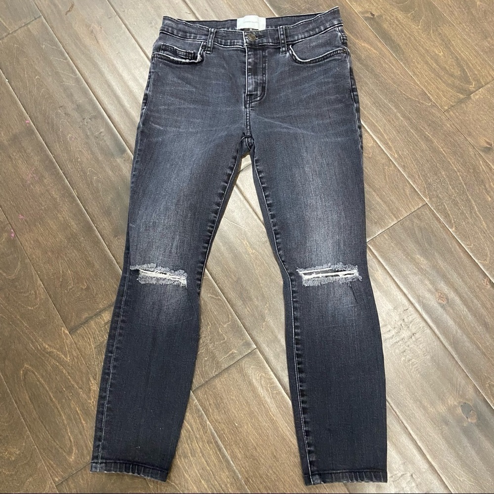 Current Elliot Busted Knee Skinny Jeans size 27